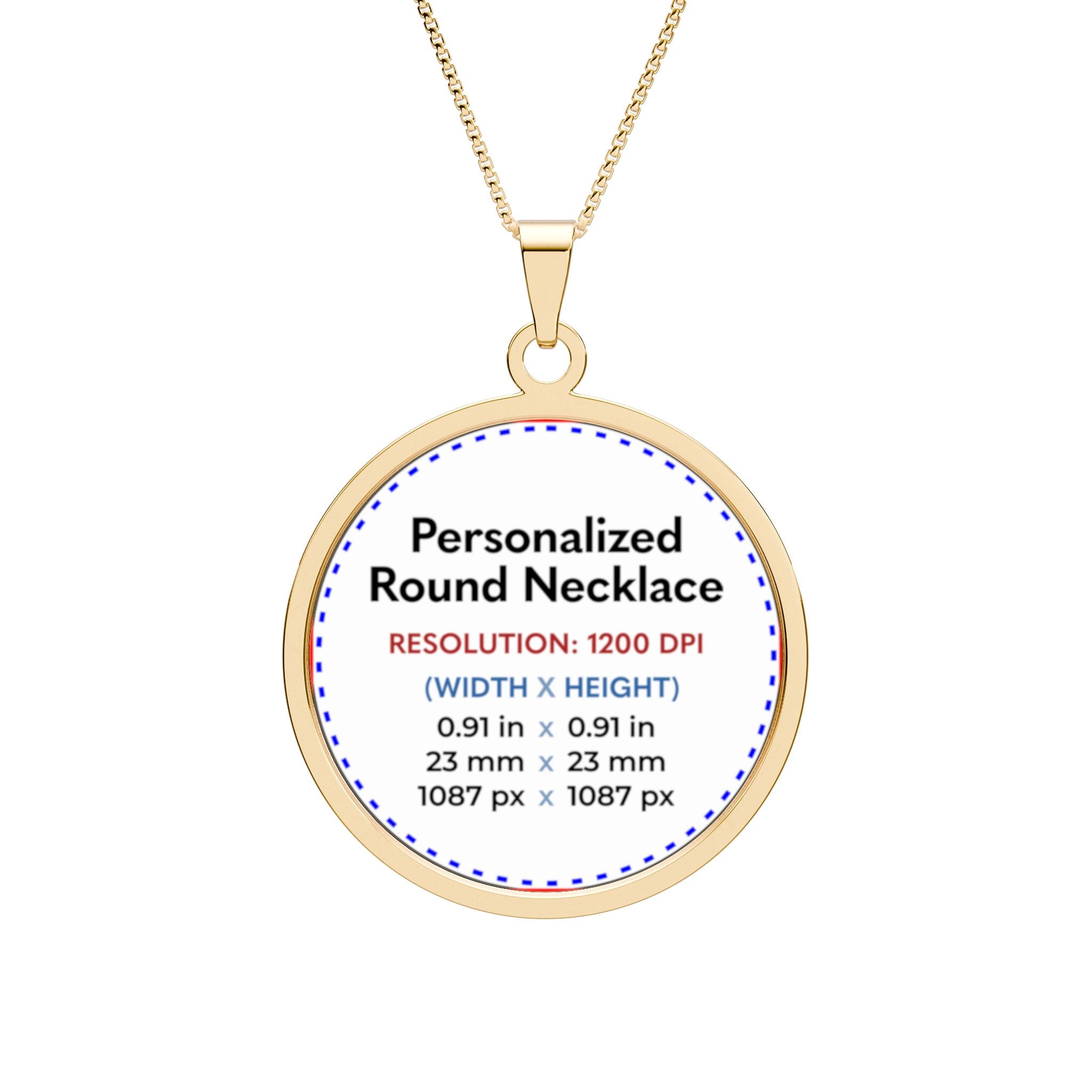 Personalized Pet Photo Pendant Necklace | Custom Dog & Cat Photo Jewelry
