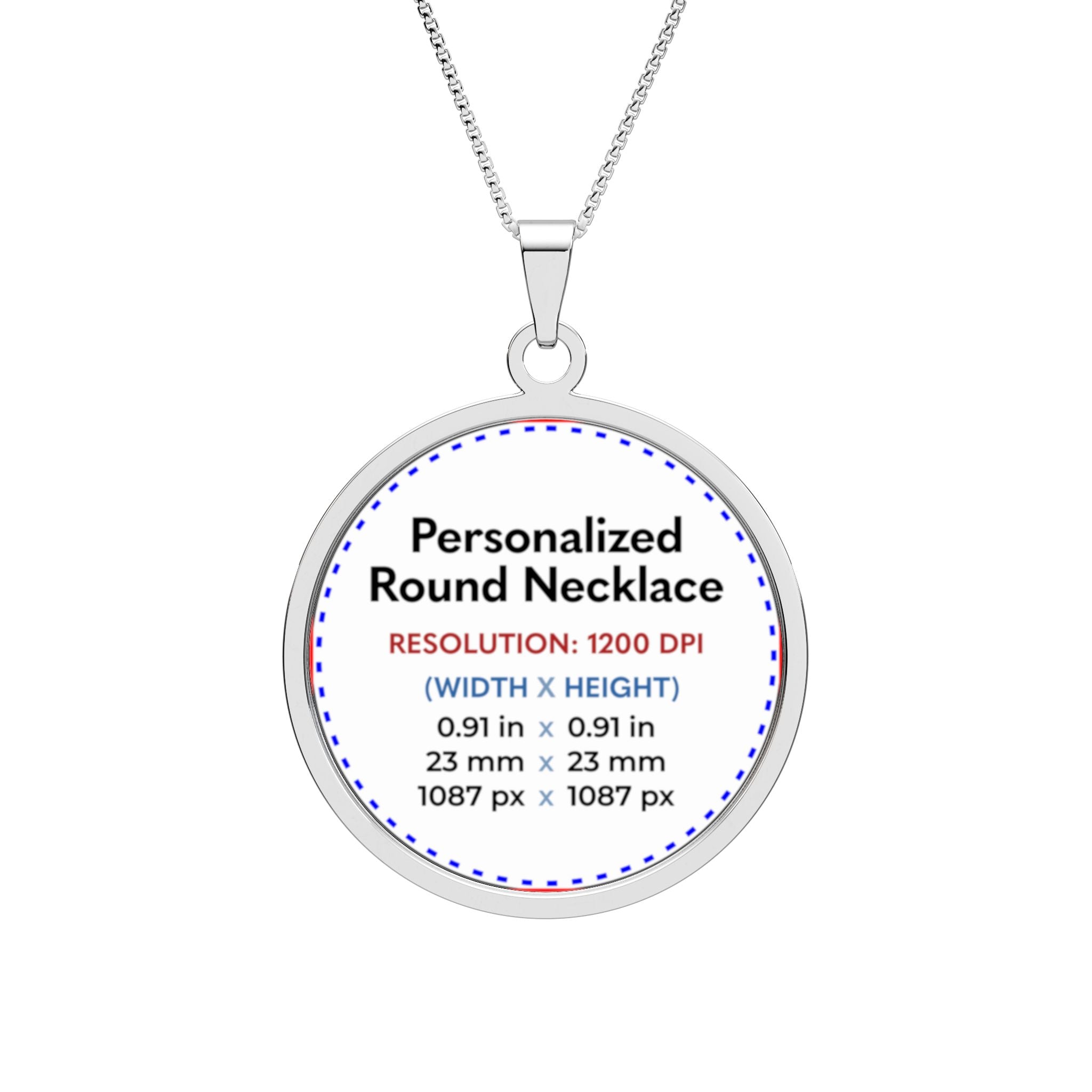 Personalized Pet Photo Pendant Necklace | Custom Dog & Cat Photo Jewelry