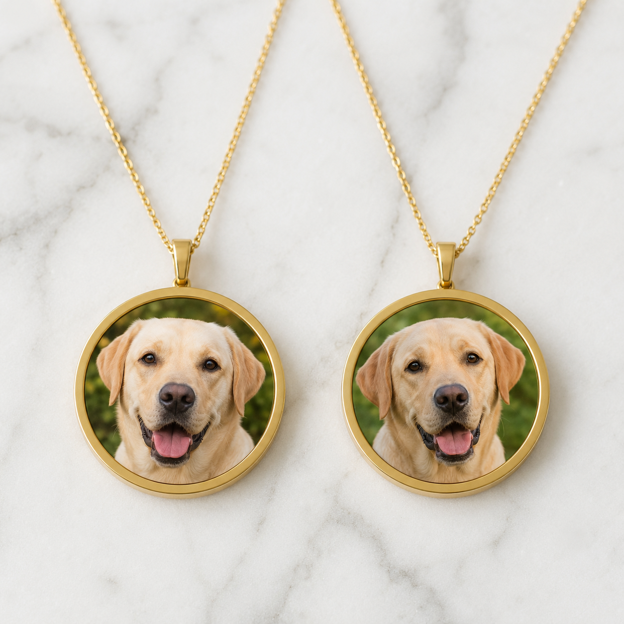 Two Pendants One Bond - Gold Plated bundle